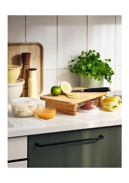 Home Ayaklı Bambu Kesim Panosu - Şık ve Dayanıklı Bambu Kesme Tahtası - Peynir, Meyve, Kahvaltı ve Sofra Sunumları Için Özel Doğrama Panosu modelleri