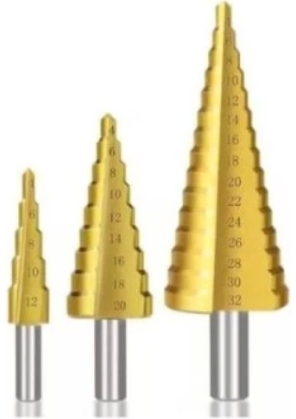 Kademeli Matkap Ucu Sac Delme Panç Seti modelleri