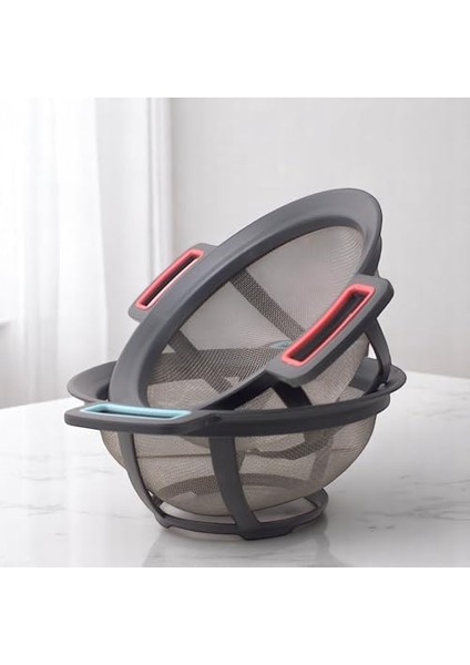 Plastik Süzgeç - Makarna, Pirinç, Sebze ve Meyve Süzme Kabı | Ayaklı ve Kulplu, Yükseltilmiş Tabanlı, 31X23CM, Dayanıklı ve Pratik (Asorti) fiyatları