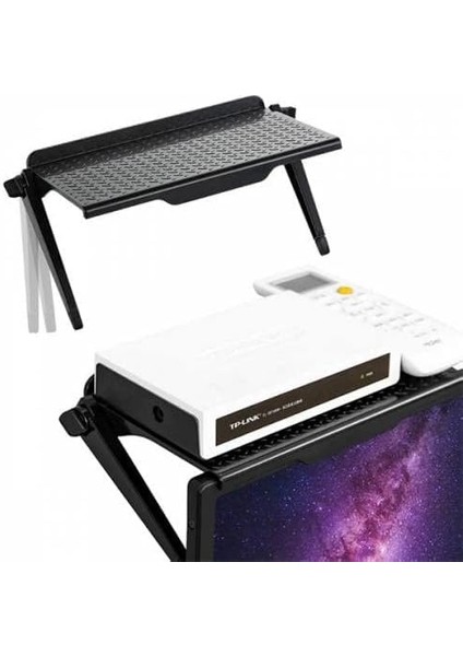 Katlanabilir Monitör Tv Üstü Stand Modem Standı Tv Organizeri Monitor Tv Üstü Stand Tutucu fiyatları