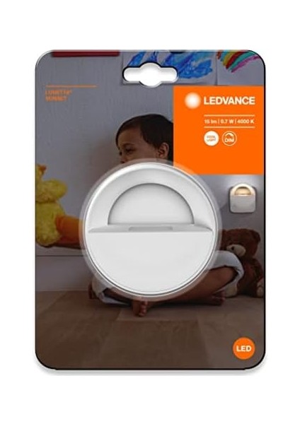 LED Soket Gece Lambası, 0,7 W, 15 Lümen, 4000 K, Lunetta Gece Lambası Kısılabilir, Dokunmatik Karartma Teknolojisi ile Soğuk Beyaz, 1 Adet fiyatları