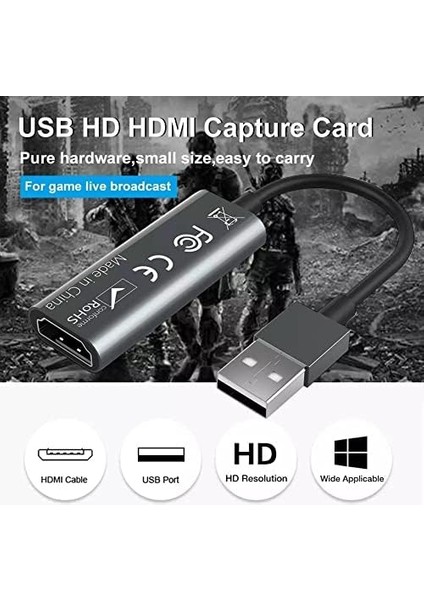 HDMI 1080P 4K 30Hz Video Capture Görüntü Yakalama Kartı (Usb 2.0 Girişli) fiyatları