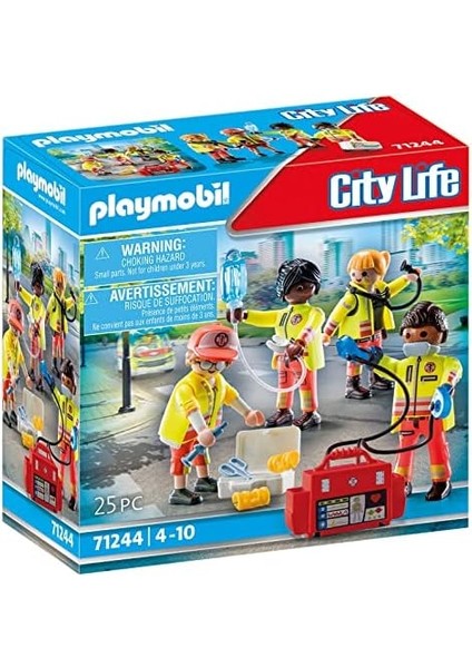 71244 City Life Tıbbi Ekip, Playmobil Tıbbi Oyuncak, Acil Servis Oyuncak Seti, Doktor Oyuncağı, Acil Durum Ekibi, 4 Yaş ve Üzeri Çocuklar Için Uygun Kurtarma Oyuncak, Oyun Seti fiyatları