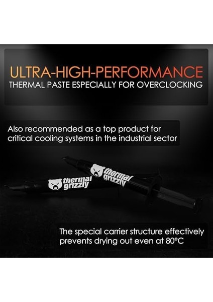 Grizzly - Kryonaut Termal Macun - Bilgisayar ve Konsollardaki Tüm Işlemcileri, Grafik Kartlarını ve Isı Alıcıları Soğutmak Için (5,5 Gram) modelleri