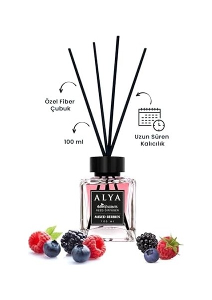 Alya Nature's Scents Mixed Berries Bambu Çubuklu Oda Kokusu- Karışık Meyve Kokusu fiyatları