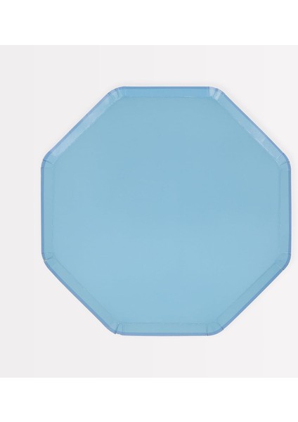 Meri - Cornflower Blue Side Plates - Peygamber Çiçeği Mavisi Tabaklar (M) (X8)