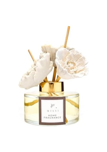 ml Seramik Çiçek Taşlı Bambu Çubuklu Vanilya Sandal Oda Kokusu fiyatları