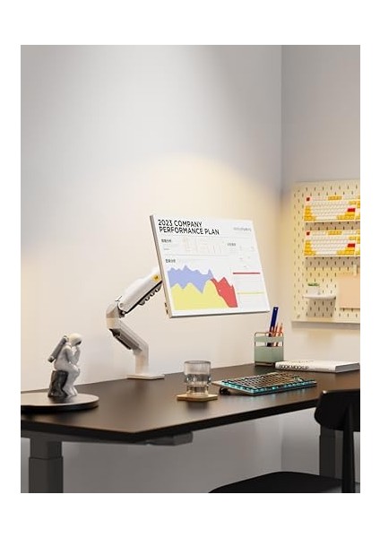 Bayou Nb F80 17"-30" Amortisörlü 2-9 kg Monitör Standı Yeni Versiyon (White) fiyatları