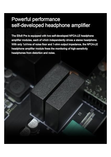 Professional E8X8 Pre | Black Yüksek Kalite Usb-C Ses Kartı: 8-Giriş/8-Çıkış 24BIT/96KHZ, 8...600OHM Arası Kulaklıklara Kadar Kullanılabilir. (Pc/mac) fiyatları