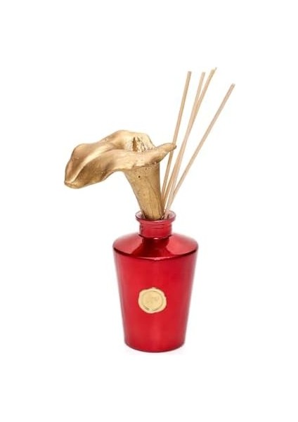 130 ml Kırmızı Golden Glow Gala Çiçek Taş Çubuklu Black Vanilya Oda Kokusu fiyatları