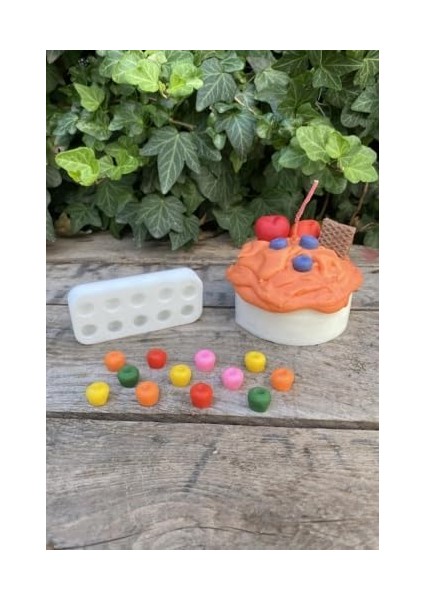 Concept Yaban Mersini Onlu Mum Kalıbı (Silikon) (Küçük Süsleme Kalıbı) 1 Adet fiyatları