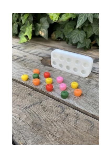 Concept Yaban Mersini Onlu Mum Kalıbı (Silikon) (Küçük Süsleme Kalıbı) 1 Adet modelleri