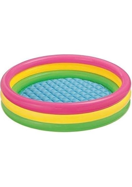 'sunset Glow' Bebek Havuzu, Su Ihtiyacı Yaklaşık 131 L, Şişirilebilir Zemin, 3 Halka, 2 Yaşından Itibaren, 114 x 25 cm modelleri