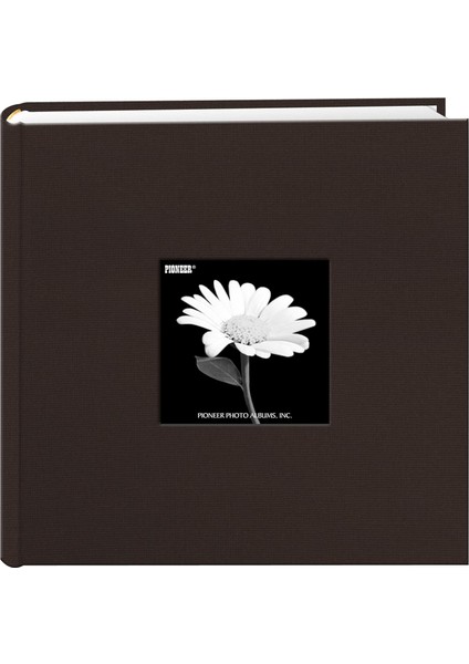 Pocket Kumaş Çerçeve Cover Foto Albümü &, Kahverengi (Schokobraun), 24.13 x 23.87 x 5.08 cm