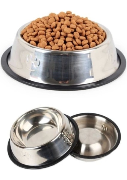 Paslanmaz Çelik Metal Mama Kabı 15 Cm. fiyatları