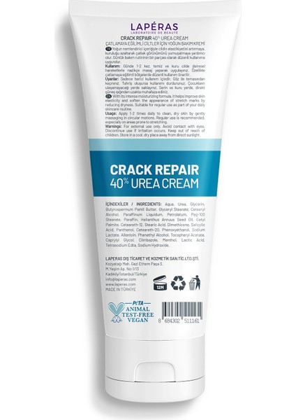 Ayak ve Topuk Çatlak Bakım Kremi %40 Üre ve %2 Salisilik Asit 75ML indirimleri