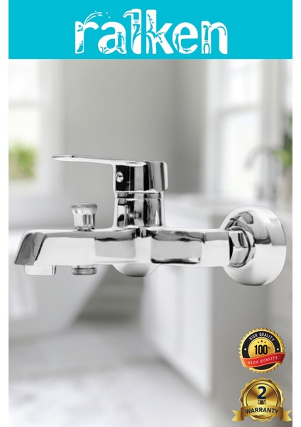 Krom Kare Banyo Duş Bataryası Musluğu - %100 Pirinç, Paslanmaz, Ağır Gövde fiyatları