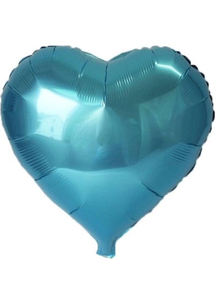Açık Mavi Kalp Folyo Balon