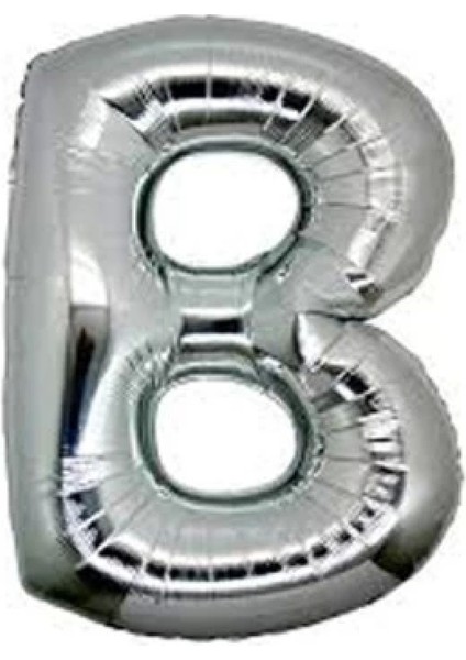 Gümüş Rengi Folyo Balon 1 Metre
