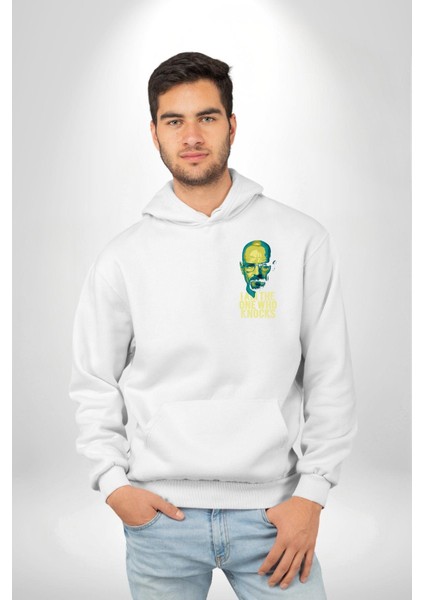 Breaking Bad Walter White Büyüsü Beyaz Kapüşonlu Sweatshirt Kadın Erkek Ön Minimal Sırt Baskılı fiyatları