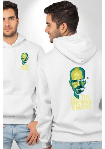 Breaking Bad Walter White Büyüsü Beyaz Kapüşonlu Sweatshirt Kadın Erkek Ön Minimal Sırt Baskılı fırsatları
