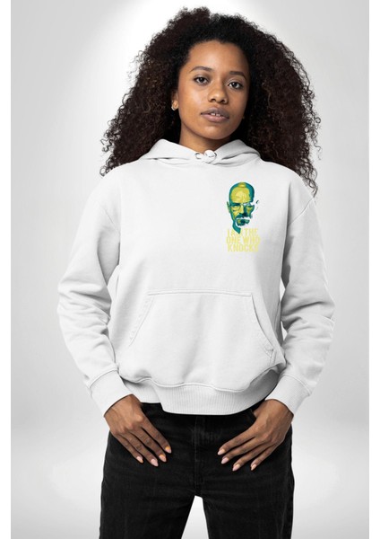 Breaking Bad Walter White Büyüsü Beyaz Kapüşonlu Sweatshirt Kadın Erkek Ön Minimal Sırt Baskılı indirimleri