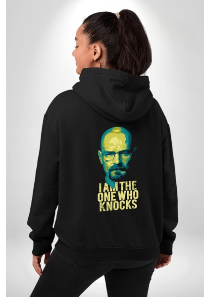 Breaking Bad Walter White Büyüsü Siyah Kapüşonlu Sweatshirt Kadın Erkek Ön Minimal Sırt Baskılı modelleri