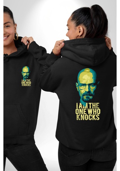 Breaking Bad Walter White Büyüsü Siyah Kapüşonlu Sweatshirt Kadın Erkek Ön Minimal Sırt Baskılı fırsatları