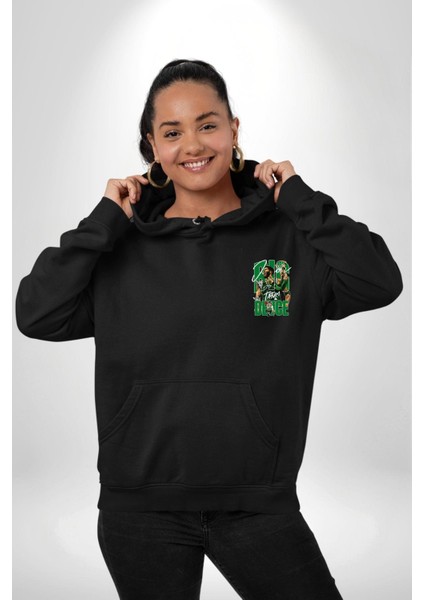 Sonsuz Hız Basketbol Şutları Siyah Kapüşonlu Sweatshirt Kadın Erkek Ön Minimal Sırt Baskılı fiyatları