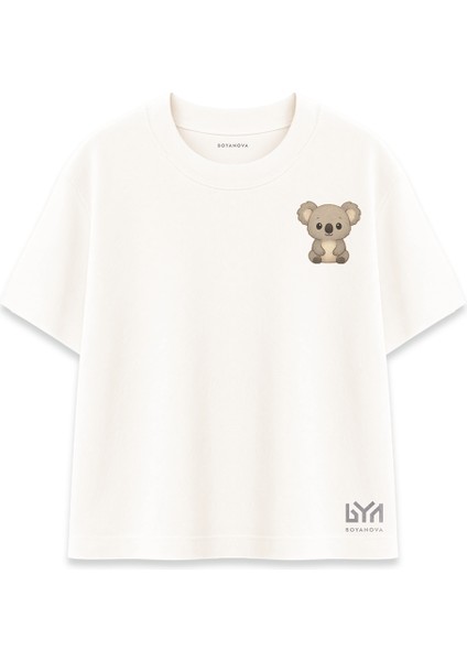 Koala Figürlü Şeker Oversize Tişört