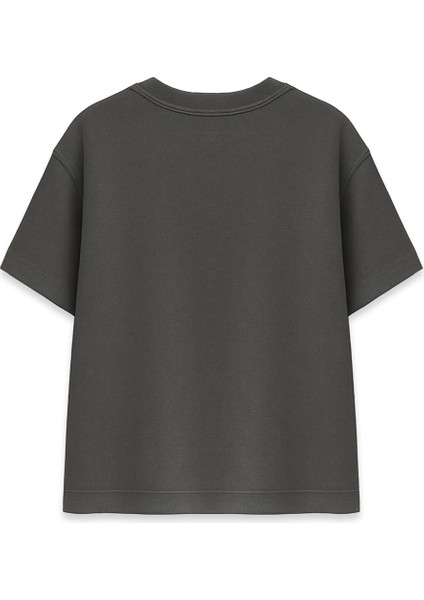 Hilalli Bozkurt Maskesi Minimal Füme Oversize Tişört fiyatları