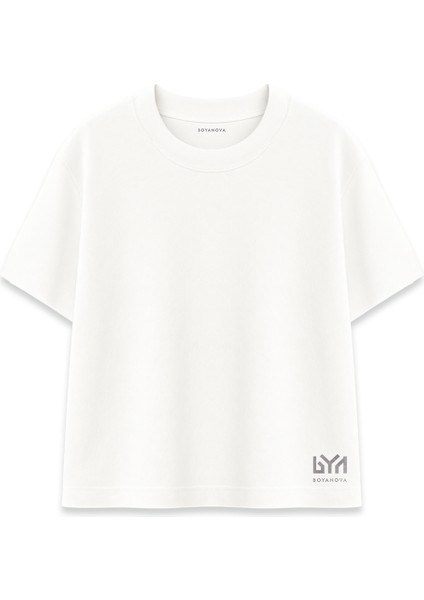 Stay Trippy Little Hippie Kadın Oversize Beyaz Tişört fiyatları