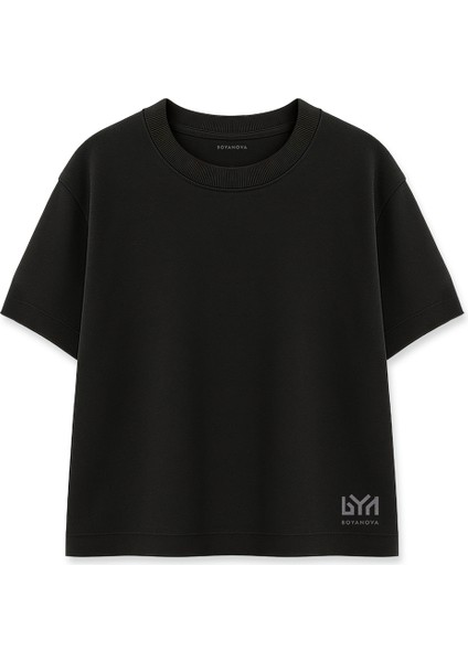 Stay Trippy Little Hippie Kadın Oversize Siyah Tişört fiyatları