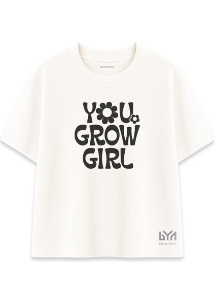 You Grow Girl Kadın Oversize Şeker Tişört