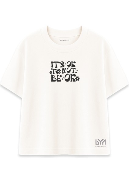 It's Ok Not Ok Kadın Oversize Şeker Tişört