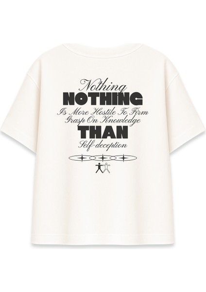 Nothing Is More Hostile Kadın Oversize Şeker Tişört