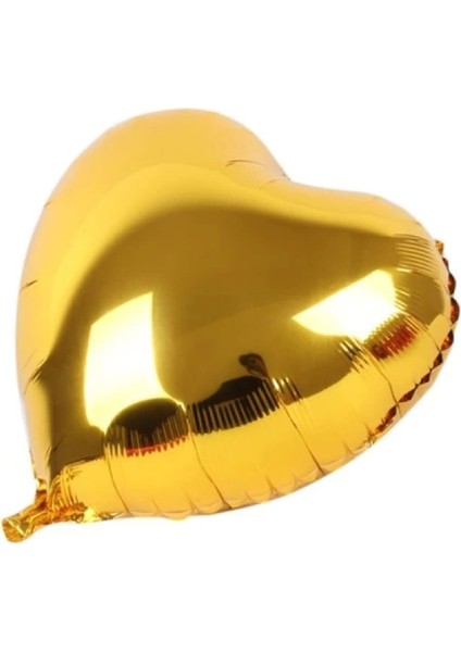 Altın Sarısı Kalp Folyo Balon