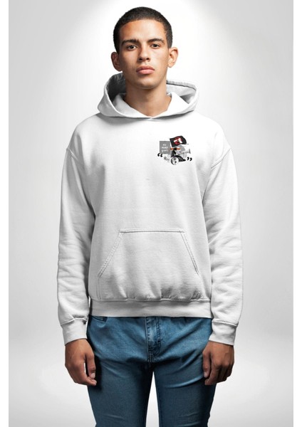 Silah Yasaklama Protestosu Grafik Tasarımı Beyaz Kapüşonlu Sweatshirt Kadın Erkek Ön Minimal Sırt Baskılı fiyatları