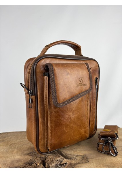 Deri El Çantası Telefon Bölmeli Taba-Kahverengi modelleri