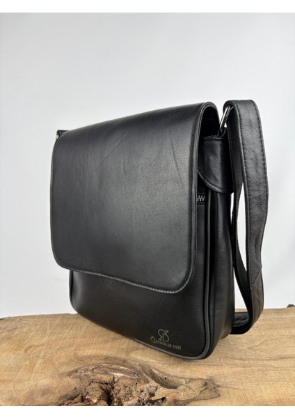 Gerçek Deri Postacı Çanta Siyah fiyatları