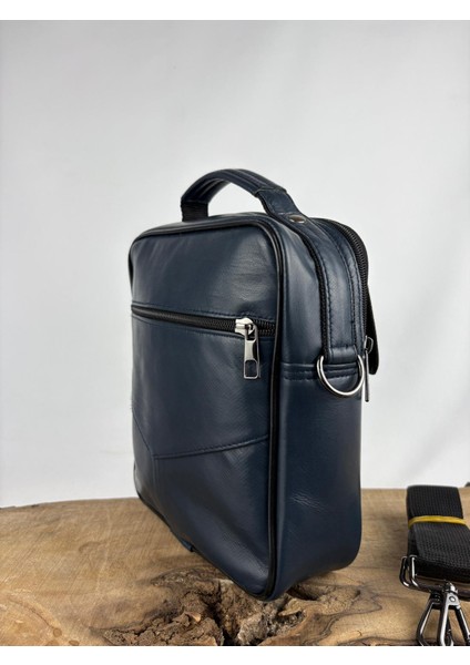 Deri El Çantası Telefon Bölmeli Lacivert indirimleri