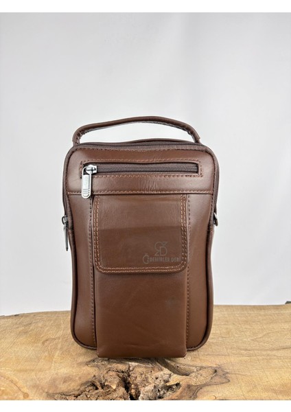 Hakiki Dana Derisi El Çantası Kahverengi