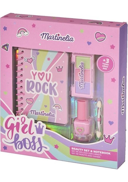 Super Girl Kız Çocuk Not Defteri ve Güzellik Seti