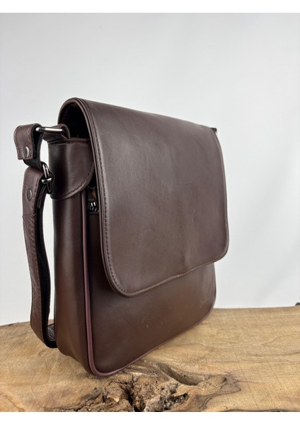 Gerçek Deri Postacı Çanta Kahverengi modelleri