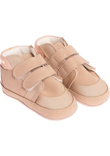 Kız Bebek Yürüme Öncesi Ayakkabı Suni Deri Bej