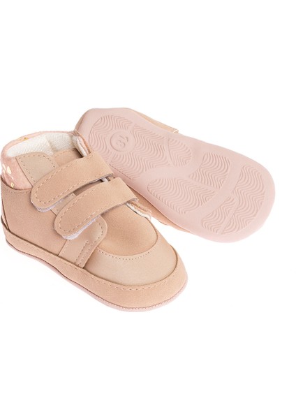 Kız Bebek Yürüme Öncesi Ayakkabı Suni Deri Bej modelleri