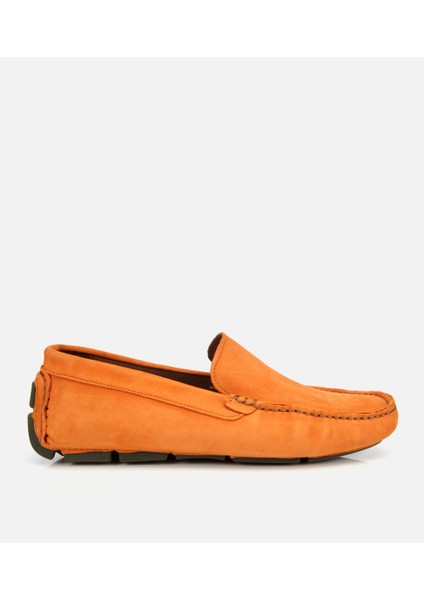 02AYH305550A570 ERKEK Nubuk Deri Turuncu Hafif Tabanlı Günlük Loafer