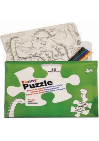 Funny Mat Puzzle - Dinozor Çağı 30X40CM