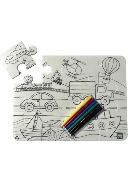 Funny Mat - Taşıtlar 30 x 40 cm