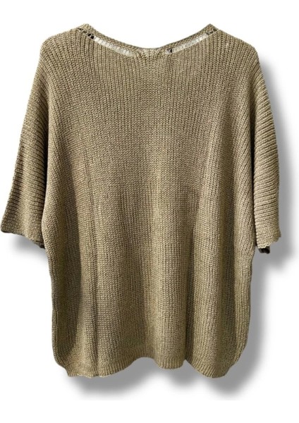 Duru Oversize Merserize Triko-Bej fırsatları